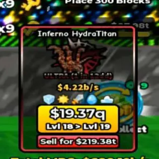 INFERNO HYDRATITAN With 5 Traits ($4.22b/s) - BUILD A BASE AND STEAL