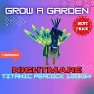 NIGHTMARE PEACOCK 100KG+  - GROW A GARDEN