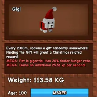 COLLOSAL SANTA BEAR 110KG - GROW A GARDEN