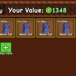 4X NIGHTMARE MOONCAT 60KG - GROW A GARDEN