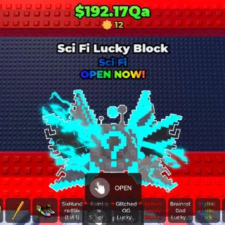10x SCI-Fi LUCKY BLOCK - PULL LUCKY BLOCKS