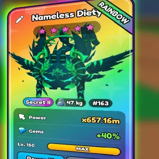 (600m TAP POWER) RAINBOW NAMELESS DIETY (SECRET II)     TAP SIMULATOR REBORN