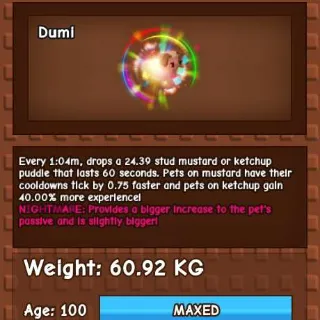 NIGHTMARE RAINBOW HOTDOG 60KG - GROW A GARDEN