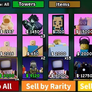 (ALL MY UNIT)      SLOP TOWER DEFENSE