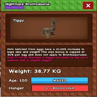 NIGHTMARE BRONTO 38KG (GAG)