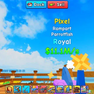 ($11.1m/s)  ROYAL     PIXEL                     ROLL A FISHERMAN