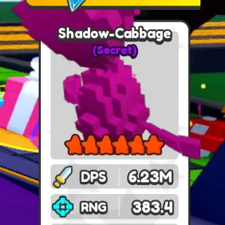 3x 6 ⭐ Cabbage (Secret) - MUTANT PLANT : BASE DEFENSE