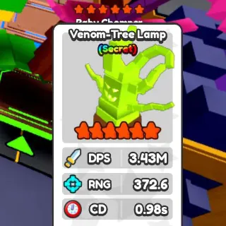 6 ⭐ Venom- Tree Lamp (SECRET)- MUTANT PLANT : BASE DEFENSE