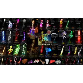 ⭕Fisch🐟F299 ⭐Lv.1685💸424,475,142 C$ [Astraeus Serenade] [Onirifalx] [Wind Elemental] [Ruinous Oath] [Pinion's Ar++