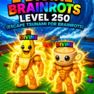 ⭕Account With 2 Divine Brainrots Level 250 (Escape Tsunami For Brainrots)
