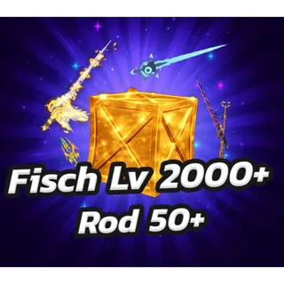 ⛔🐟 FISCH 🐟Level 2000 Max Level | Money 10M++ | Random Rod 50Rod++ | Unverified | Best Deal