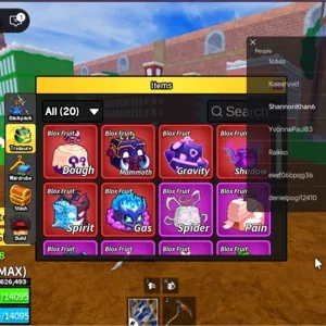 ✅Level 2800+God+ Gas Dough Mammoth Gravity Shadow Spirit Inven|Unverified Account|Blox Fruits