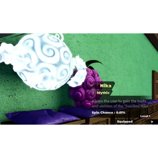 (Fruit Battlegrounds) Nika Fruit | Unverified Account | R*****