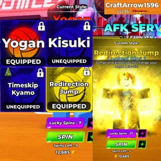 ⛔| Volleyball Legends | Feiko | Sanju | Yogan | Divine Srength | LuckySpin 10 | Unverified Account |