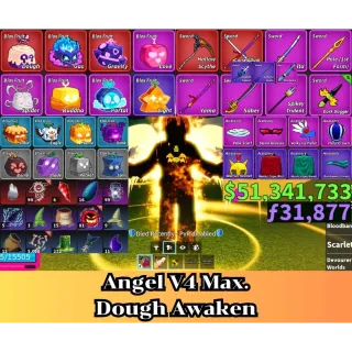 Blox Fruit | Level 2800 Max. | Angel V4 Tier Max. | Sanguine art+Godhuman+CDK | Unverified Account