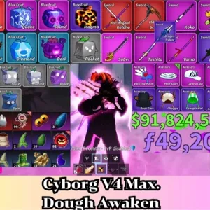 ✅Blox Fruit | Level 2800 Max. | Cyborg V4 Tier Max. | Sanguine art+Godhuman+CDK | Unverified Account