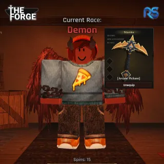 !! Fast DELIVERY | The Forge 🌟Race Demon + Arcane Pickaxe 🌟 - Account