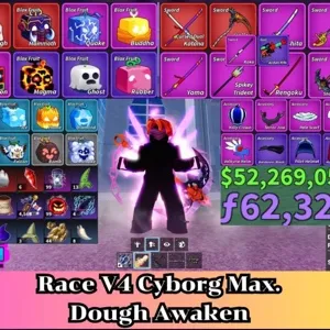 Blox Fruit | Level 2800 Max. | Cyborg V4 Tier Max. | Godhuman+CDK+Shark Anchor | Unverified Account