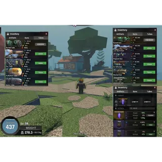 ⭕Abyss | Level 50+ Ruined Gun , Ruined Tube | 🔮Artifacts Eternal crystal 💰 700k Cash Random invertory | Account Unverified 