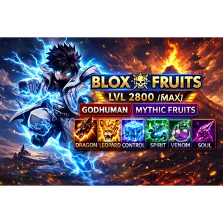 ⭕Blox Fruits Account | LvL 2800 MAX | Godhuman | Mythic Fruits | Full Access