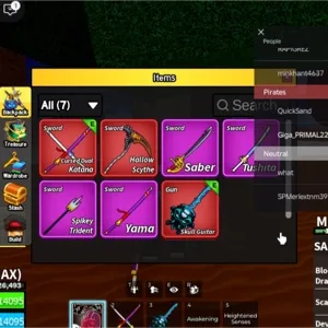 ✅LV 2800+CDK+SGT RACE GHOUL V4 FULL GEAR + SANGUINE ART + Mammoth Inven |Unverified Account|Blox Fruits