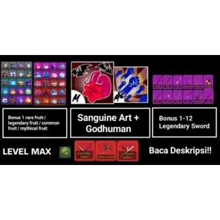 ⭕Blox Fruit MAX LEVEL ACCOUNT + SANGUINE ART
