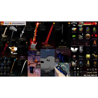 🐟FISCH 🐟Level 500 | Random Rod 7Rod++ | Unverified | Best Deal