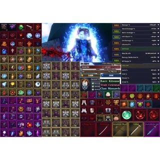 ⭕Sailor Piece🗡️ | Strongest V2,Saber Alter,Blessed Maiden | Race:Kitsune | Trait:Celestial | Ascend VI | Damage 546%++