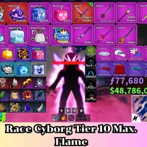 ✅Blox Fruit | Level 2800 Max. | Cyborg V4 Tier Max. | Godhuman+CDK | Unverified Account