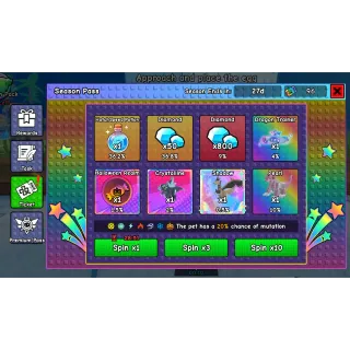 X1  Account – 96 Season Tickets 🎟️ | 1x Halloween Egg 🎃 + 15x Unicorn Pro Eggs 🦄 + 2x Ultra Eggs 🥚 | Build a Zoo – BAZ 