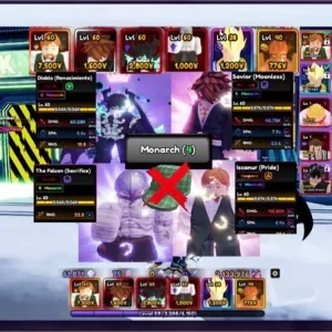 ✅Anime Vanguards 4Monarch(Meta) Savior(new)Vanguard+Monarch /Diablo Secrat(Evo)…