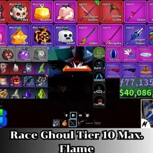 ✅Blox Fruit | Level 2800 Max. | Ghoul V4 Tier Max. | Godhuman+CDK | Unverified Account |