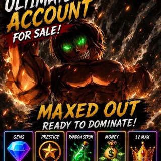 ✅AOTR | 300K-700k GEMS| PRESTIGE 5🔥| 50M-100M💵 | 🚀 INSTANT DELIVERY | 🎲 LVMAX & RANDOM SERUM