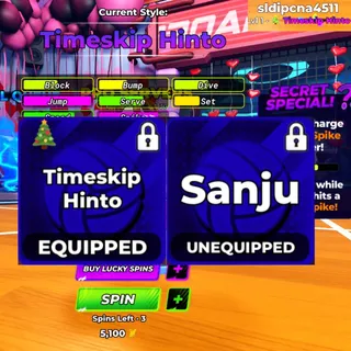 ⛔ | Volleyball Legends | Timeskip Hinto | Sanju | Unverified Account |