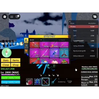 ID 134:LV2800+God+CDK+SGT+6 Race V4 Full Gear + Sanguine Art + Eat Kitsune |Hum..............