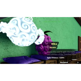 (Fruit Battlegrounds) Nika Fruit | Unverified Account | R*****