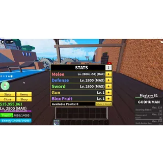 ⭕Blox Fruit|Max Lv+Godhuman Battle Style|Human Race VI| 1 Legend WP [Saber]|3 LegendFruit [Portal,Love]|TakeMail|