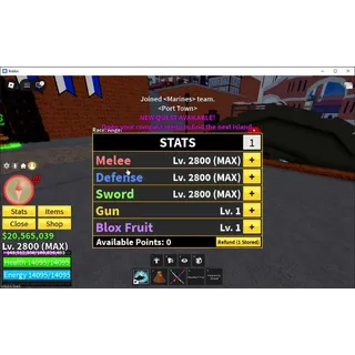 ⭕Blox Fruit|Lv 2800|Angel V4|3 Myth WP(Cursed Katana, Skull Guitar, HallowScythe)+2 Friut Myth (Gravity,T-Rex)