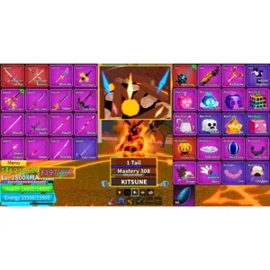 🔥Draco V4 Full Gear | Sanguine art | Kitsune Fruit | Shark Anchor | GOD-CDK-SG-TTK | Beli 44M | F 197K | Unverified 