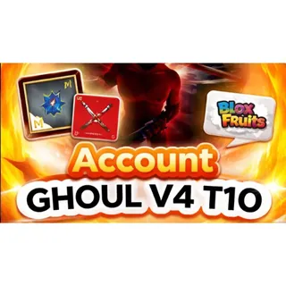 ⭕| Blox Fruits | CDK + GHOUL V4 T10 Level 2800 | Unverified Account