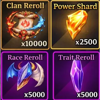 ⭕Sailor Piece🗡️ | 10000xClan | 2500xPower Shard | 5000xRace Reroll and Trait Reroll |