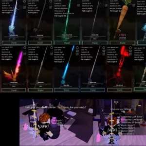 ✴️[Instant] Fisch / Lvl 1000 / Great Rod of Oscar+ No life Rod + Seraphic Rod And more 30