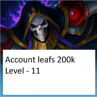 (Anime Vanguards) Account | 200k Fall leafs Random Reroll | Unverified Account Fast delivery ! leaves leave leaf