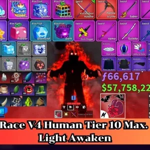 ✅Blox Fruit | Level 2800 Max. | Human V4 Tier Max. | Sanguine art+Godhuman+CDK | Unverified Account