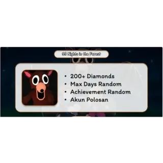 🔻99 Night In The Forest 1000-1500 Diamonds