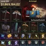 The Forge Account | Archangel | Lvl.200 Max | Heavenitr Pickaxe / Dragon Head Pickaxe.......