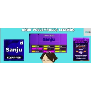 Akun Sanju/Sanu | RAW DATA +13 | INSTANT DELIVERY | NO SCRIPT | - Volleyball Legends