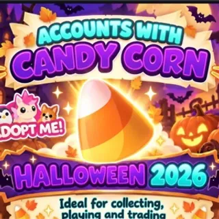 Adopt Me! Account halloween 2026| 115,111 Candy Corn | +25% Candy Corn Game Pass | +1 Pro Ghost Blaster | + 1 Escaped Hauntle..