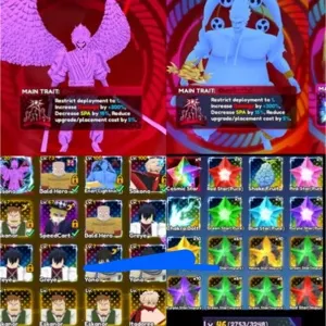 ✅Anime Overload⭐ : [011] Lv.46 :Secret Susono/0.1 Ener/0.1 Bald Hero/0.3 Gems 319 Gold 100K (Unverified – No Email / No Phone