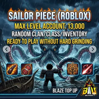 ✅⚡️]|Sailor Piece] [Max Level Account] [✨LvL 13000][✨Random Clan/Class/inventory]